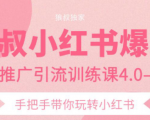 狼叔小红书爆款推广引流训练课4.0,手把手带你玩转小红书-聚富社