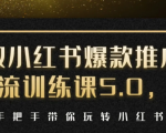 小红书爆款推广引流训练课5.0,手把手带你玩转小红书(17节实操视频+话术)-聚富社