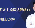 柚子咸鱼淘客五大主流玩法解析,掌握后既能引流又能轻松实现日入500+-聚富社