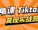 龟课·TikTok变现实战训练营线上第1期，多种变现模式，轻松赚美刀-聚富社