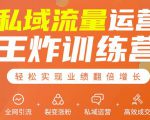 私域流量运营王炸训练营:全网引流+裂变涨粉+私域运营+高效成交-聚富社