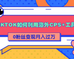详细解析TIKTOK如何利用海外CPS+工具0粉丝轻松变现月入过万-聚富社