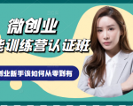 微创业全能训练营认证班课程,从理论知识与实际案例手把手指导创业新手如何从零到有-聚富社