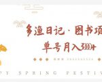 多渔日记·图书项目,无货源图书模式,纯搬运,单号月入4000+-聚富社