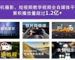 2022玩转手机影像全系课,零基础的小白也能进阶成为手机摄影专业人士-聚富社
