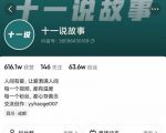 十一说故事·故事性中视频,观众快速共鸣从而快速变现的中视频玩法-聚富社