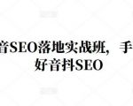 王通·抖音SEO落地实战班,手手带你做好音抖SEO-聚富社