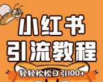 小红书运营引流全系列课程,每天引流100精准粉-聚富社