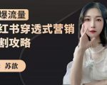 苏歆:小红书穿透式营销收割攻略,引爆流量,助你玩转小红书-聚富社