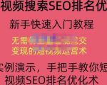 宋老师·短视频搜索SEO优化,教你10分钟创作一个短视频,三天排名上第一-聚富社