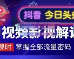 嚴如意·中视频影视解说—掌握流量密码,自媒体运营创收,批量运营账号-聚富社
