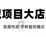 虚拟项目月入几万大店玩法分享,多店操作利润倍增(快速起店盈利)-聚富社