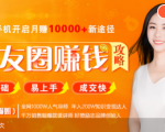 全网千万人气导师亲授:零基础/易上手的朋友圈赚钱攻略,让你轻松月入过万-聚富社