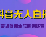 抖音无人直播带货赚佣金陪跑训练营(价值6980元)-聚富社