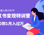 小红书变现特训营:带你快速入局小红书,从0到1月入过万-聚富社