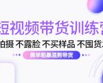 短视频带货训练营:不拍摄 不露脸 不买样品 不囤货发货 简单粗暴混剪带货(第三期)-聚富社