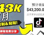 2022抖音国际版Tiktok赚钱项目:每天上传一个视频就轻松月入$43200-聚富社