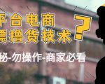 外面收费2980的全平台电商白嫖撸货技术（仅揭秘勿操作-商家防范必看）-聚富社
