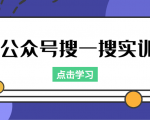 公众号搜一搜实训，收录与恢复收录、 排名优化黑科技，附送工具（价值998元）-聚富社