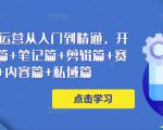 小红书电商运营从入门到精通,开店篇+选品篇+笔记篇+剪辑篇+赛道篇+内容篇+私域篇-聚富社