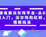 跨境电商沃尔玛平台-从0基础到入门,沃尔玛的红利,跨境新玩法-聚富社