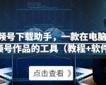 微信视频号下载助手,一款在电脑上下载视频号作品的工具(教程+软件)-聚富社