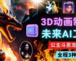 利用未来Ai工具LeiaPix,静态图转换3D动画,Lexica和Chat GPT制作精彩视频-聚富社