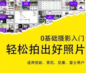 0基础摄影入门,轻松拍出好照片(适用佳能、索尼、尼康、富士用户)-聚富社