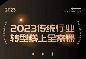 数据哥2023传统行业转型线上全案课,2023年传统行业如何转型线上,线上创业/传统转型避坑宝典-聚富社