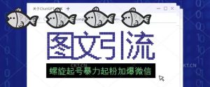 2023年价值1980的图文引流创业粉螺旋起好技术暴力起粉加爆微信-聚富社