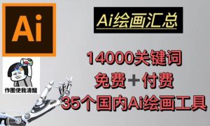 AI绘画汇总14000关键词+35个国内AI绘画工具(兔费+付费)头像壁纸不用愁-聚富社