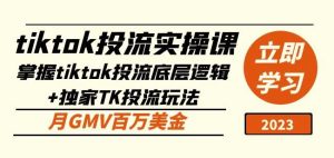 tiktok投流实操课:掌握tiktok投流底层逻辑+独家TK投流玩法月GMV百万美金-聚富社