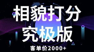 相貌打分究极版,客单价2000+纯新手小白就可操作的项目-聚富社