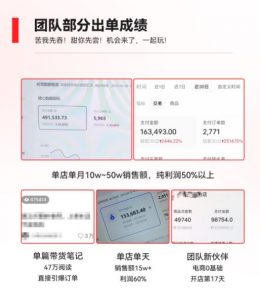 2023小红书电商火爆全网,新晋红利,风口项目,单店收益在3000-30000!-聚富社