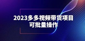2023多多视频带货项目,可批量操作【保姆级教学】【揭秘】-聚富社