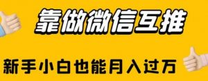 靠做微信互推,新手小白也能月入过万【揭秘】-聚富社