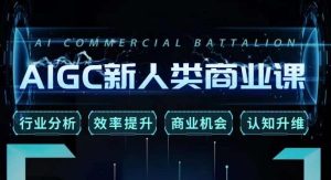 张诗童·AIGC新人类商业课,行业分析/效率提升/商业机会/认知升维-聚富社