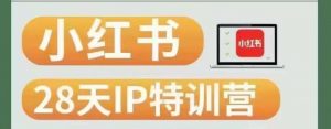 28天小红书博主IP特训营(第3期)实战经验,快速涨粉,迅速变现-聚富社
