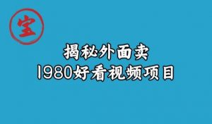 宝哥揭秘外面卖1980好看视频项目,投入时间少,操作难度低-聚富社