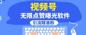 全网首发,视频号无限点赞曝光,引流精准粉【揭秘】-聚富社