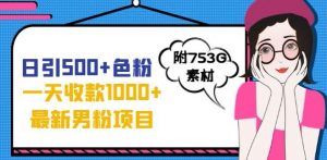 一天收款1000+元,最新男粉不封号项目,拒绝大尺度,全新的变现方法【揭秘】-聚富社