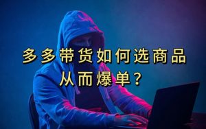 多多视频带货选什么商品链接才能爆单，10分钟教会你，爆单不是浮云【揭秘】-聚富社