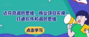 达芬奇调色思维,商业项目实操,打通软件和调色思维-聚富社