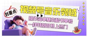 视频号音乐领域项目玩法,操作简单基本和书单号一样,特别容易上热门【揭秘】-聚富社