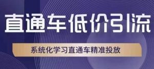 直通车低价引流课,系统化学习直通车精准投放-聚富社