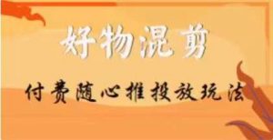 【万三】好物混剪付费随心推投放玩法,随心投放小课抖音教程-聚富社