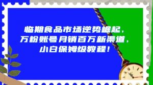 临期食品市场逆势崛起,万粉账号月销百万新渠道,小白保姆级教程【揭秘】-聚富社