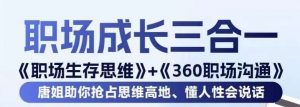 职场生存思维+360职场沟通,助你抢占思维高地,懂人性会说话-聚富社