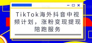 TikTok海外抖音中视频计划,涨粉变现提现陪跑服务-聚富社