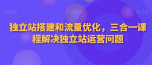 独立站搭建和流量优化,三合一课程解决独立站运营问题-聚富社